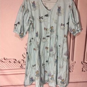 Disney Cakeworthy Woman Cinderella Dress Sz L Fairy Godmother, Jaq, Gus, Lucifer